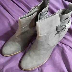 Charlotte Russo grey boots new grey  size 10 in box